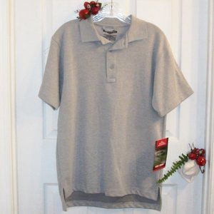TRU-SPEC Sz S NWT 24-7 Series Tactical Style Polo Shirt Gray Heather Short Slv